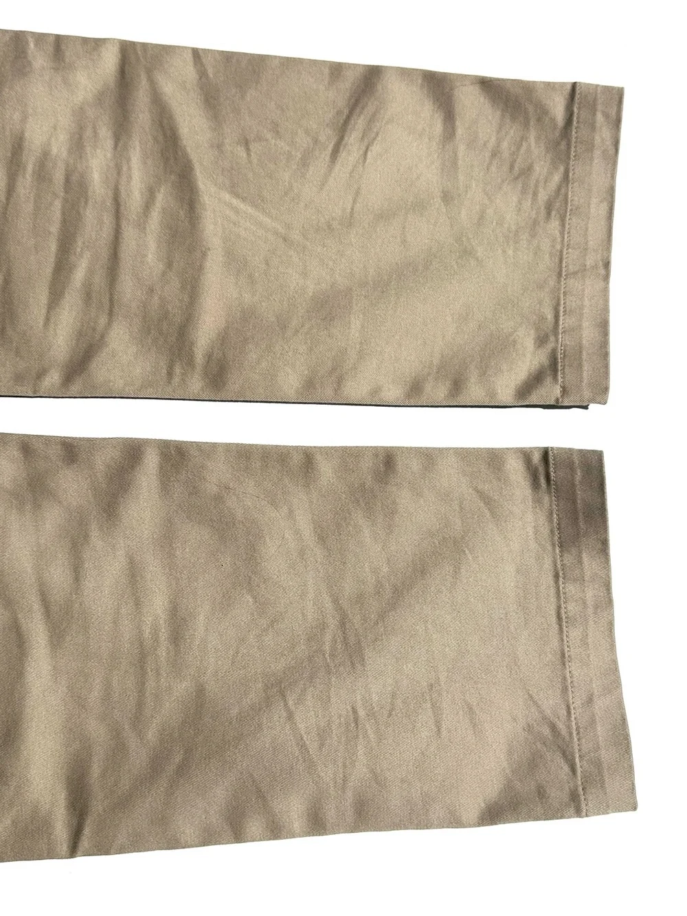 Saint Laurent Men's Classic Straight Chino Pants - Tan Beige, Stretch Cotton, 30